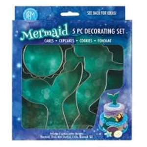 R&M 5 Piece Mermaid Decorating Set
