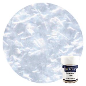 CKP White Edible Glitter .25 oz.