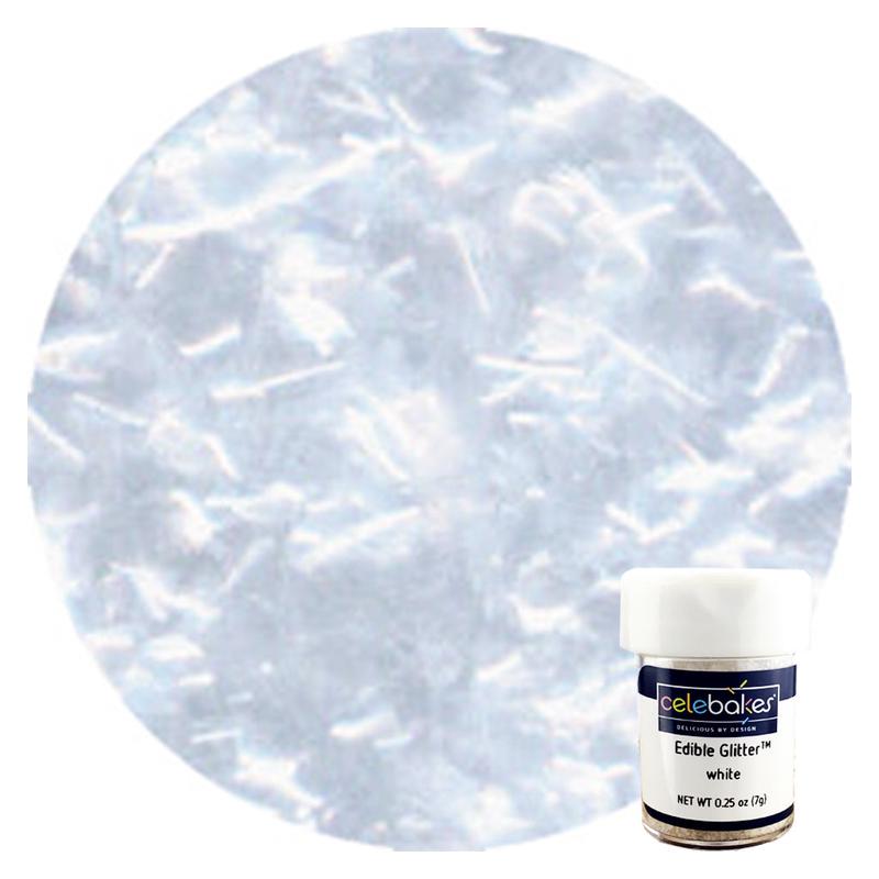 CKP White Edible Glitter .25 oz.