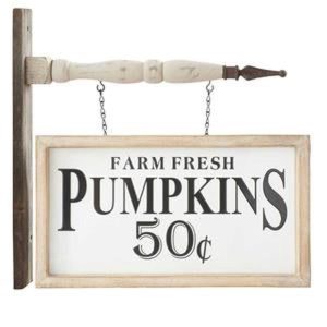 K & K Interiors Farm Fresh Pumpkins Hanging Ornament