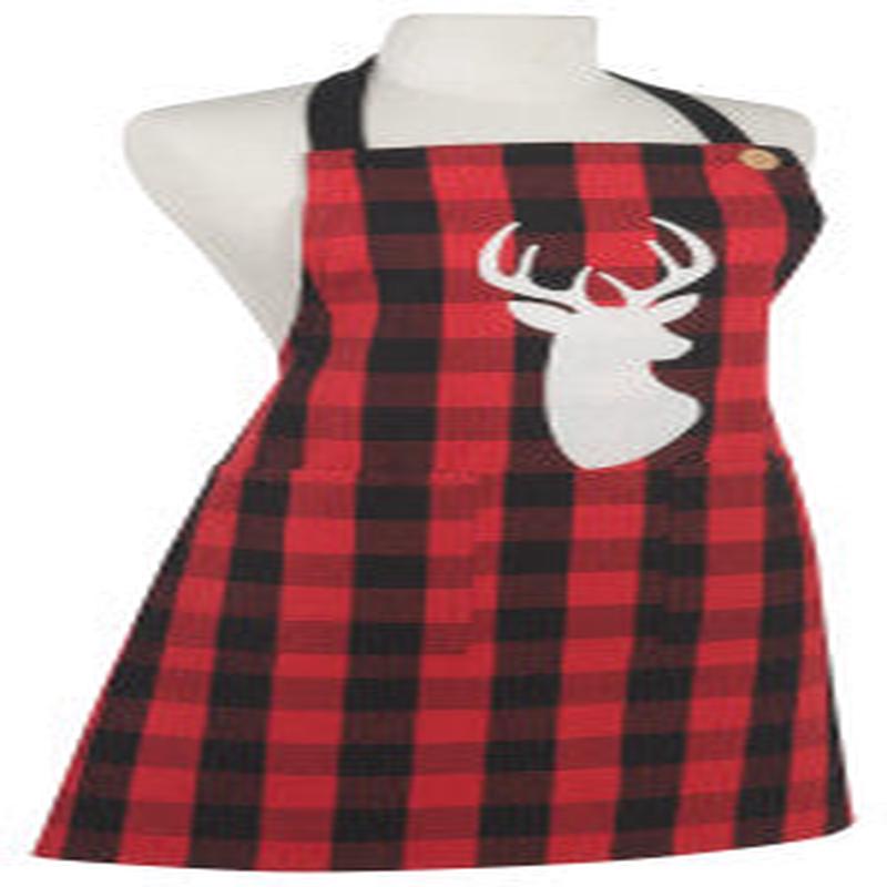 Now Designs Buffalo Check Deer Spruce Apron
