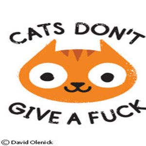 Ephemera Magnet Cats Don't Give a F*ck