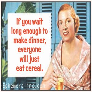 Ephemera Magnet Cereal For Dinner