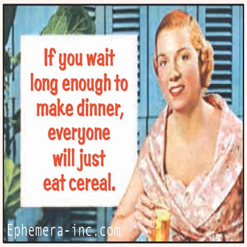 Ephemera Magnet Cereal For Dinner