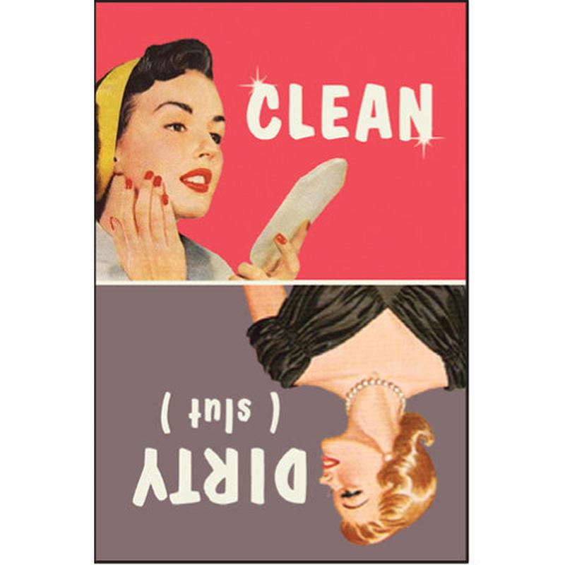 Ephemera Magnet Clean/Dirty (slut)