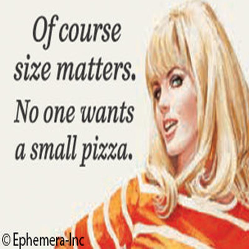 Ephemera Magnet Of Course Size Matters