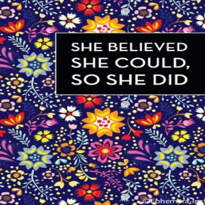 Ephemera Magnet She Believed She Could, So She Did