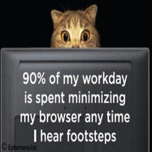 Ephemera Magnet 90% of my workday is spent minimizing my browser