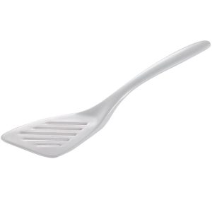 Gourmac White Mini Slotted Turner 7.75"