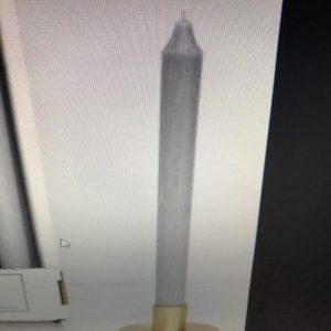 Jande's 12" Kiri Taper Dinner Candle Grey
