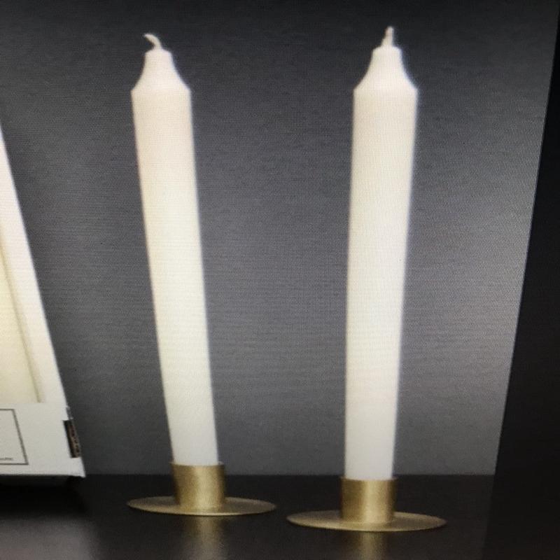 Jande's 12" Kiri Taper Dinner Candle Ivory