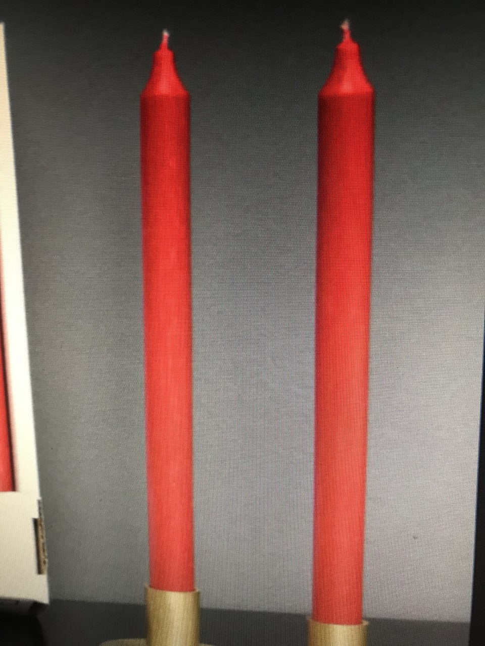 Jande's 12" Kiri Taper Dinner Candle Red