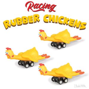 Racing Rubber Chicken 3.75"