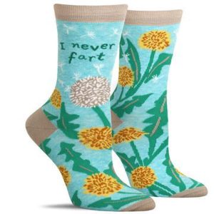 Blue Q I Never Fart Womens Crew Socks