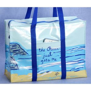Blue Q Shoulder Tote The Ocean Just Gets Me