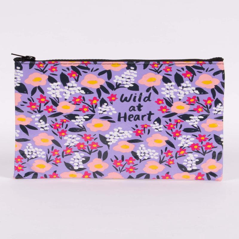 Blue Q Zipper Pouch Wild At Heart
