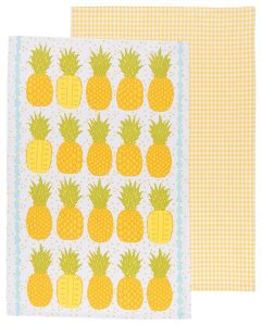 NOW Designs Pineapples Dishtowel Set of 2