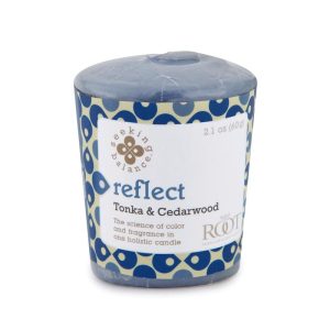 Root 20 hour Seeking Balance Reflect Tonka and Cedarwood Votive