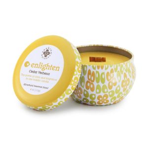 Root Seeking Balance Enlighten Cedar Verbena Travel Candle