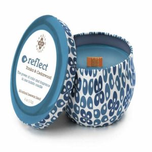 Root Seeking Balance Reflect Tonka and Cedarwood Travel Candle