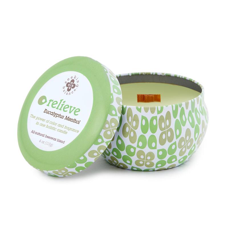 Root Seeking Balance Relieve Eucalyptus Menthol Travel Candle