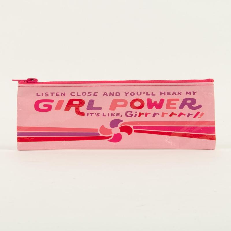 Blue Q Girl Power Pencil Case