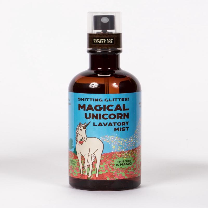 Blue Q Shitting Glitter Magical Unicorn Lavatory Mist