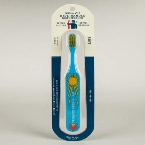 Blue Q Toothbrush Invented Smiling