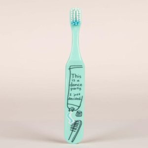 Blue Q Toothbrush This is a Dance Party. I Just Decided.