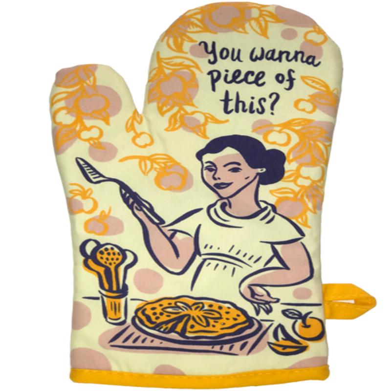 Blue Q You Want A Piece Of This Oven Mitt