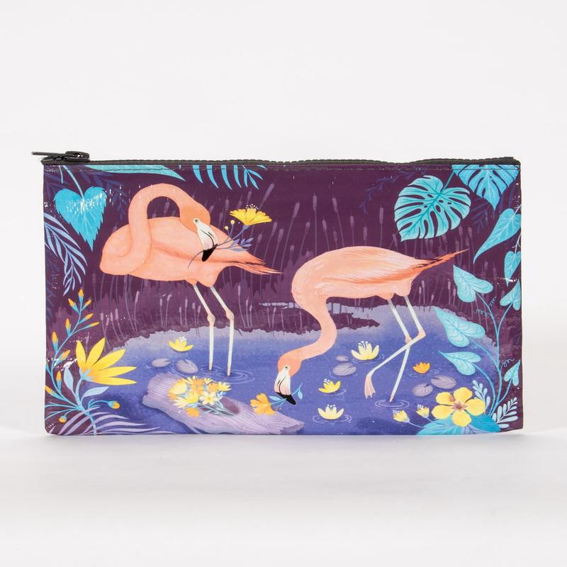 Blue Q Zipper Pouch Flamingo