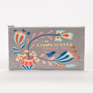 Blue Q Zipper Pouch I'm Complicated