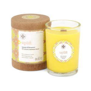 Root Seeking Balance Uplift Lemon and Bergamot Candle