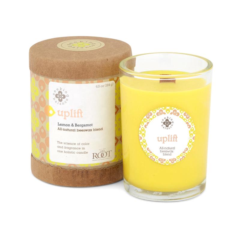 Root Seeking Balance Uplift Lemon and Bergamot Candle