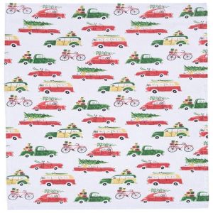 Now Designs Holiday Cars Dishtowel