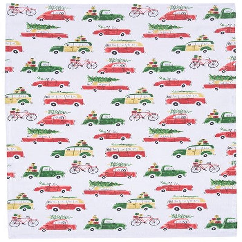 Now Designs Holiday Cars Dishtowel