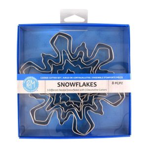 R&M Snowflake 8Pc Cookie Cutter Set