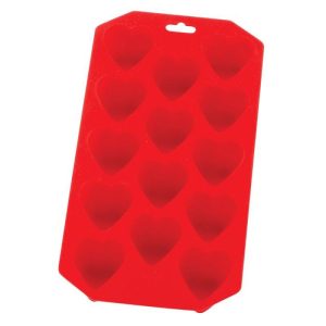 HIC Kitchen Silicone Heart Ice Tray