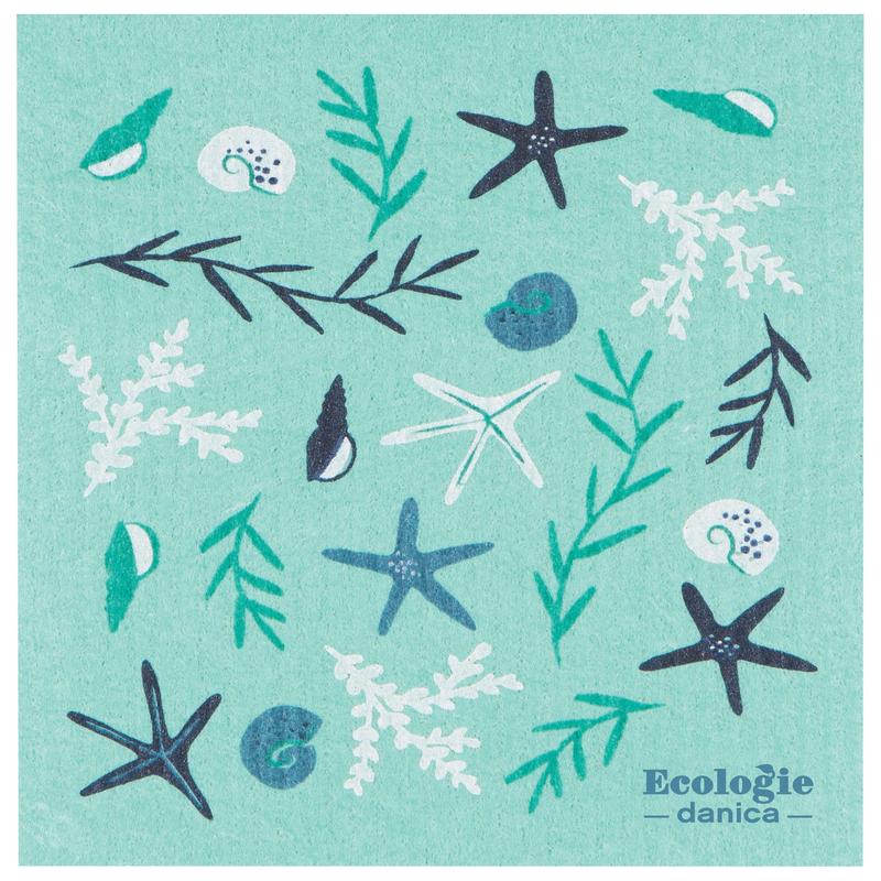Now Designs Coastal Treasures Swedish Sponge Cloth