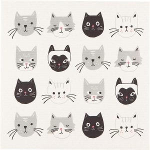 Now Designs Drying Mat Cats Meow