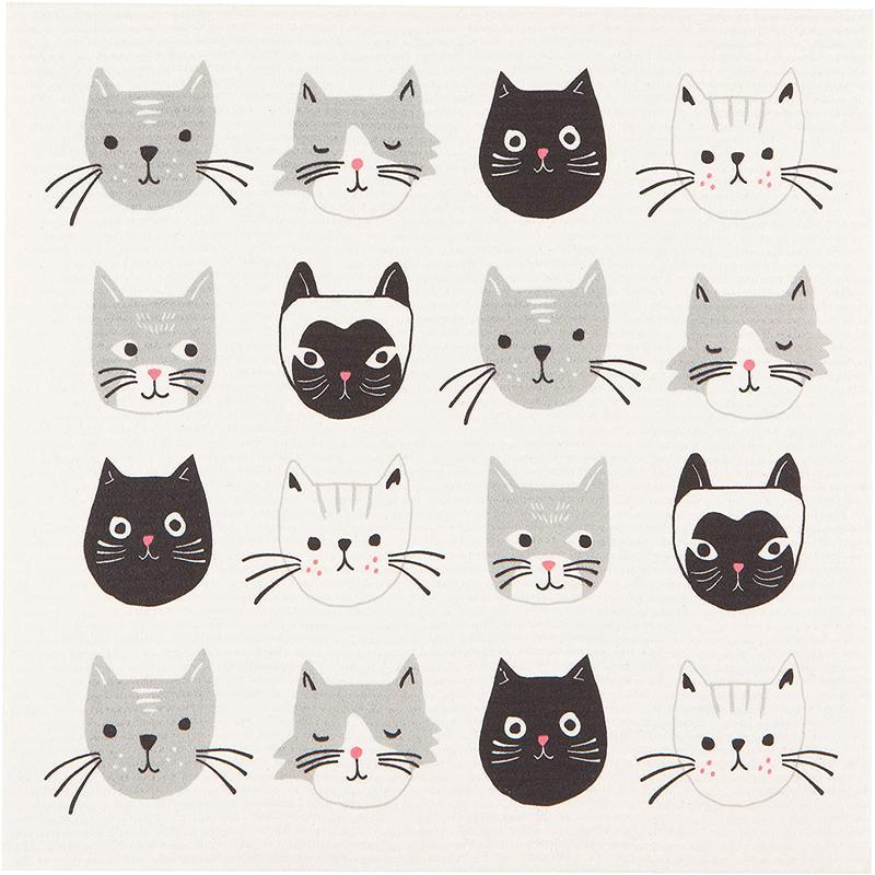 Now Designs Drying Mat Cats Meow