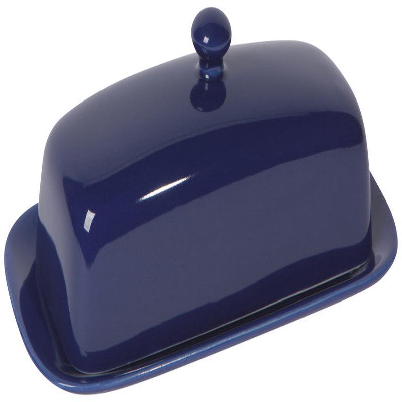 Now Designs Navy Blue Rectangular Butter Dish