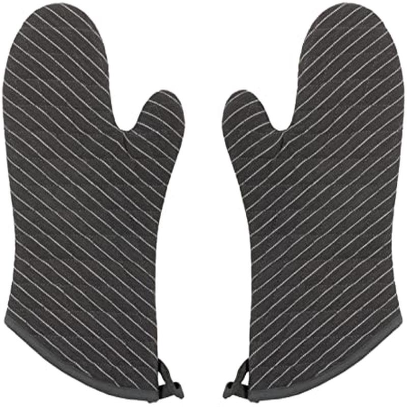 Now Designs Oven Mitt Pinstripe Granite