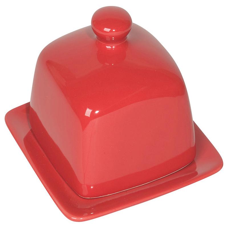 Now Designs Red Square Butter Dish