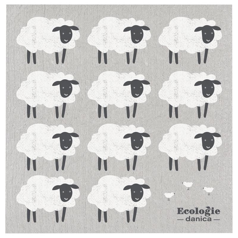 Now Designs Swedish Dishcloth counting Sheep