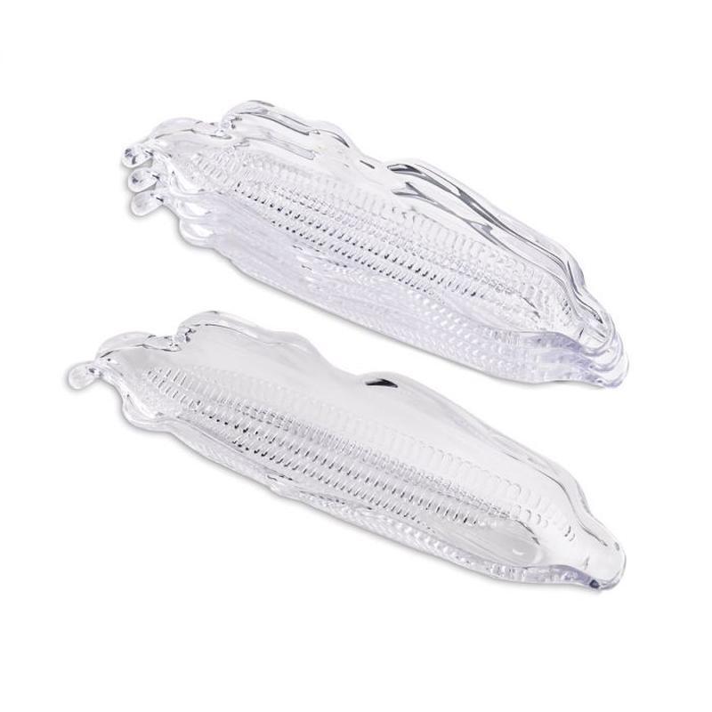 HIC Glass Corn Dishes S/4