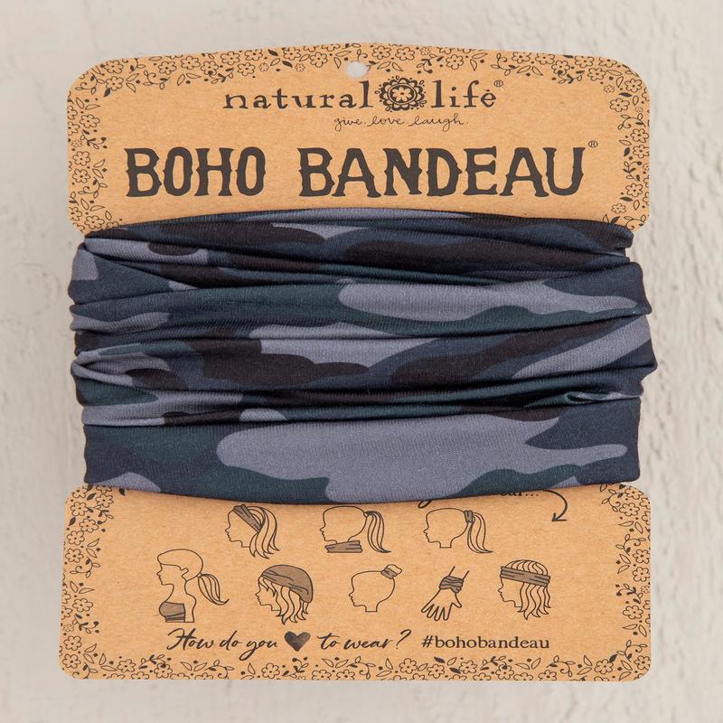 Natural Life Navy Camo Boho Bandeau