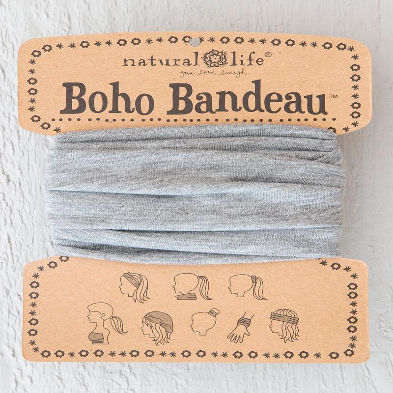 Natural Life Solid Heather Grey Boho Bandeau
