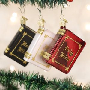 Old World Christmas Bible Ornament