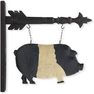 K&K HO Black & White Pig